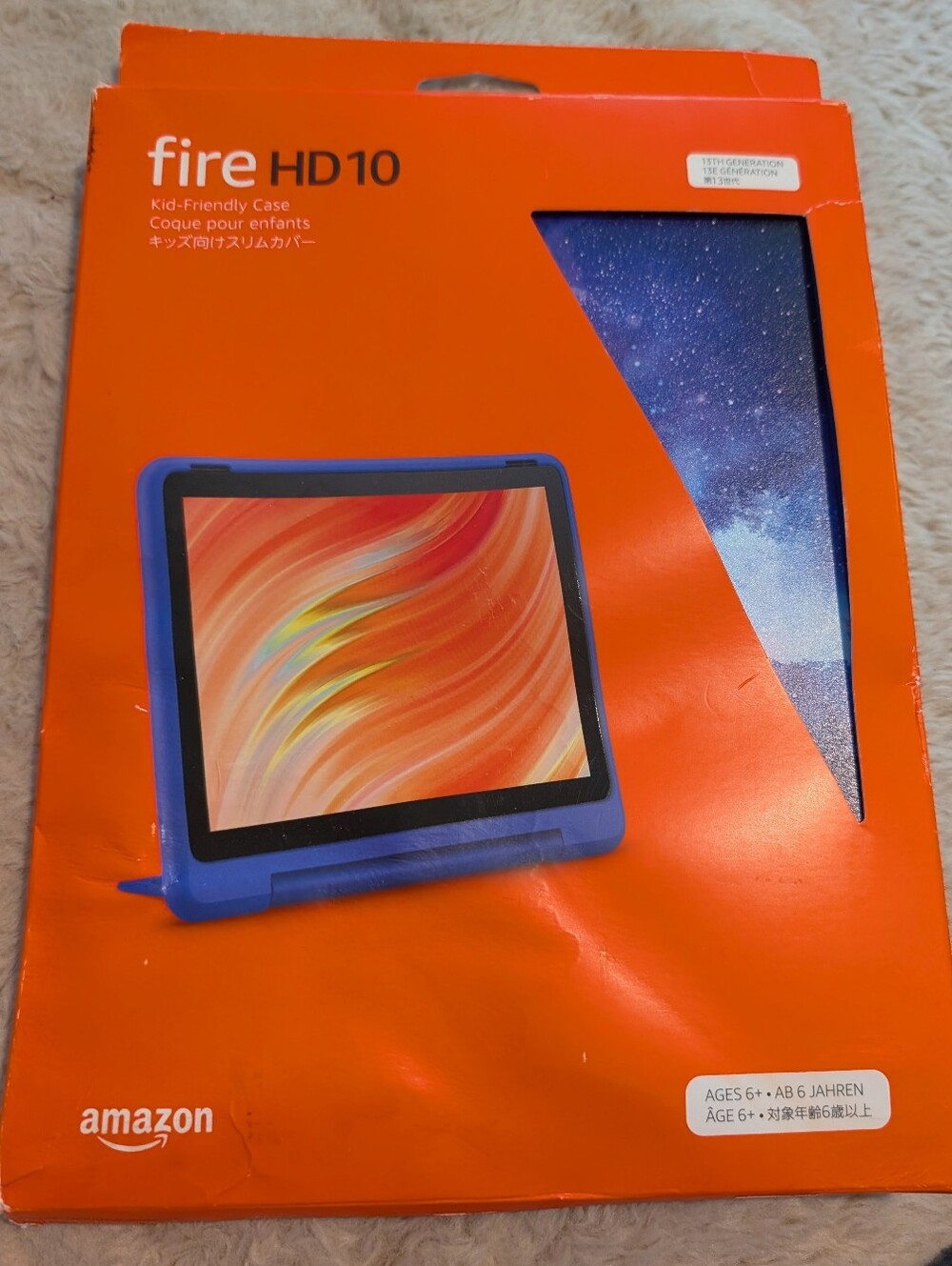 Amazon Fire HD 10 with Blue Kids Protective Case 13th Generation 2023